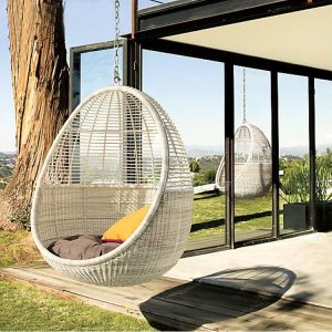 Nest Swing Chair Wicker Outdoor Indoor Balcony Hanging Leisure Hammock Single Egg Shape Yard Furniture Nordic Style Sofa