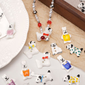 1pc/bag Ceramic Buttons Dog Rabbit Specialty Clothing Accessory Handmade Ceramic Button Cute Little DIY Sewing Accessories