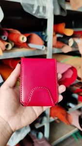 Ví mini nam da bò thật thương hiệu Longdo Leather - Ví sen 5