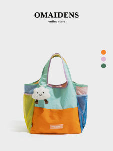 Túi Xách Nylon Gấp Gọn Chống Thấm Nước Hình Quả Dứa Cho Bé Gái Túi Xách Đeo Vai Mềm Có Dây Đeo Đôi Dùng Hàng Ngày Túi Xách Dung Tích Vừa