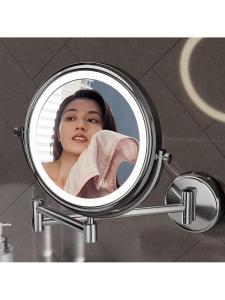YYBAIO | LED Lighted Magnifying Adjustable Wall Mounted Makeup Mirror