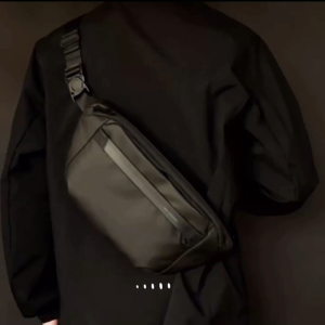 Ready Stock!! WE POWER New Fashion Men Chest Bag Waist Bag Pouch Bag Fanny Pack Water Resistant PU Leather