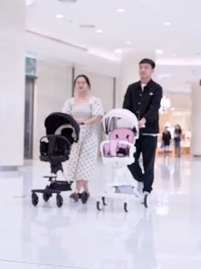 เหมาะสำหรับเด็กแรกเกิดขึ้นไปรถเข็นเด็กเล็กพับได้สามารถนั่งบนเบาะได้มีมุมมองสูงสำหรับเด็กทารก