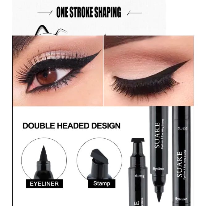 Eyeliner 2in1/suake eyeliner/eyeliner stamp/eyeliner cetak anti Air
