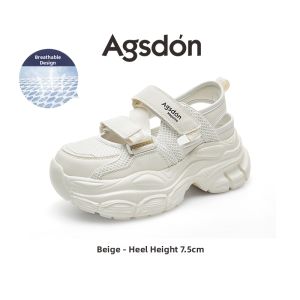 Agsdon | New Breathable Summer Lace-Up Thick-Heel Sandals