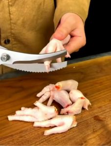 Chicken Bone Cutting Tools: Stainless Steel Kitchen Shears & Fish Scissors