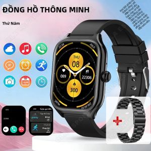 Đồng Hồ Thông Minh Thể Thao Ngoài Trời 2026 Theo Dõi Sức Khỏe Đo Nhịp Tim Huyết Áp Gọi Bluetooth Chống Nước Dành Cho Nam Nữ HW12