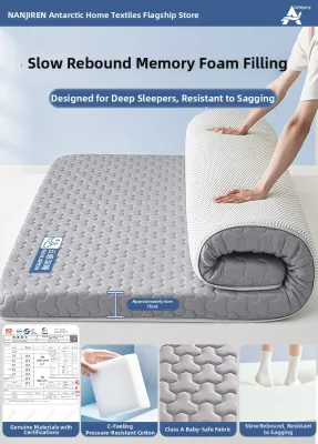Nanjiren | Latex Memory Foam Mattress Topper Single Bed