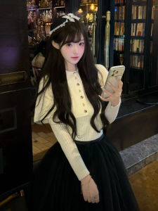 CHANGTONG | Vintage Soft Style Poncho Sweater 2026 Spring