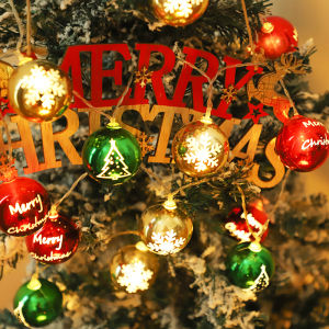 Christmas Balls With Lights Set On Sale Multicolor LED String Fairy Light Decorations For Home Festival Holiday