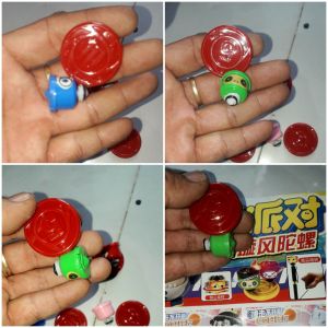 Một bộ con quay mini bằng nhựa rất đẹp Giao màu ngẫu nhiên