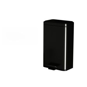 Large Capacity Stainless Steel Trash Can Foot Pedal Commercial Hotel Kitchen Outdoor Slow Drop Silent High End Rubbish Can