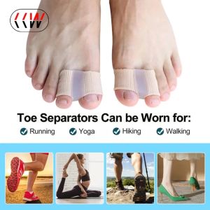 CCW 1PC Silicone Toe Separator Bunion Splint Hallux Valgus Orthosis Correction Overlapping Spreader Foot Protector Inserts for man women