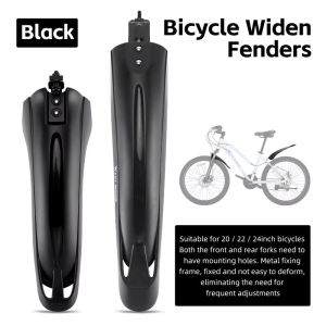 WEST BIKING 2Pcs Bike Fenders Mudguard Dustproof Cycling Splash Guard Universal Bicycle Mudguard Splash Proof for Mountain Bike