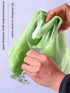 Watermark Free Cleaning Cloth for Glass Household Mirror Magic Cleaning No Fuzz Absorbent Durable Polyester Nylon Material