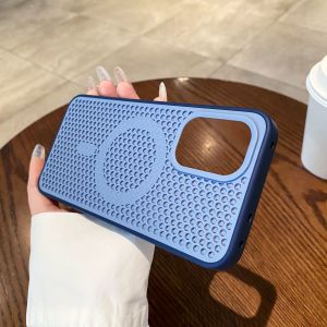 Case Luxury Honeycomb Cooling Breathable Case For OnePlus Ace6 Ace5 Pro OnePlus15 For MagSafe Wireless Charge Shockproof Cover
