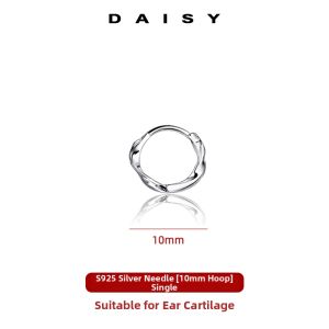 DAISY DREAM | Hypoallergenic 925 Silver Mobius Loop Earrings