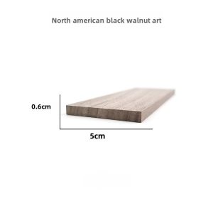 Import US Black Walnut Sheet Wood DIY Speaker Box Sheet Solid Wood Black Walnut Small Strip Wood