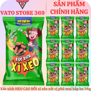 Xúc xích xì xèo HEO CAO BỒI xốt vị phô mai bắp bơ gói 38g