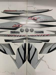 Bộ tem Jupiter MX màu xám đen hàng nhập Thái Lan 3 lớp chất lượng cao dành trang trí riêng cho dòng xe này tem 3 lớp màu sắc rất đẹp và bền giá bán cực tốt bán lẻ như bán sỉ liên hệ gặp hải Địa chỉ