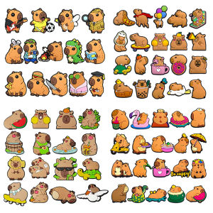 Hot Toys | 14-50Pcs Capibara Shoe Charms Pin Slipper Shoes Accessories Decorations Buckle Clog Sandal Shoe Ornament
