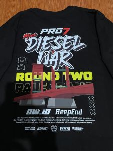 Kaos T-shirt Baju Pro7 Diesel WAR Palembang Round Two
