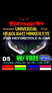 D5 Universal Winker Eye Sticker for Motorcycle and Car/WINKER EYE/DRAGON EYE