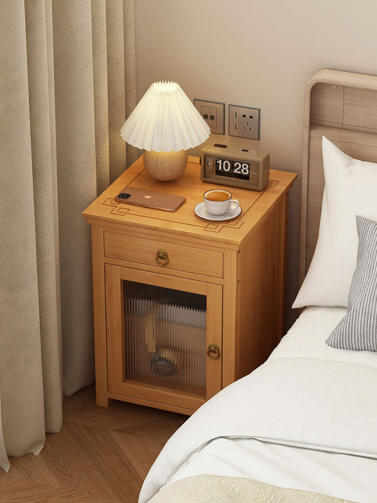 Photo inspiration: Modern Minimalist Nightstand Home Bedroom Small Storage Rack Ultra Photo Inspiration