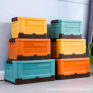 Portable Foldable Storage Box with Side Open Home Car