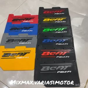 MUDFLAP KARET SPAKBOR BEAT ESP HONDA IEJIMO KARET MUDFLAP BEAT FI WARNA WARNI
