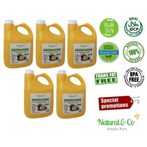 Natural & Co Premium Coconut Cooking Oil 1.8 litres x 5