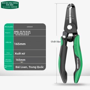 LAOA | Kìm Tuốt Dây Chống Tĩnh Điện Công Nghiệp 3 Trong 1 LAOA Dụng Cụ Bảo Trì Thợ Điện Đa Chức Năng Bằng Thép Carbon Sản Xuất Tại Đài Loan