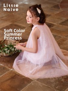 Little Naive | Summer New Design Tulle Puffy Vest Princess Dress Girls Dress