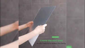 Acrylic soft mirror rounded wall sticker mirror high-definition full body wall mirror self-adhesive splicing mirror