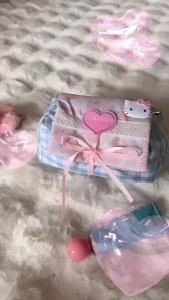 Chaichaishop🌼พร้อมส่ง♡ 𝑺𝒘𝒆𝒆𝒕𝒊𝒆 𝒃𝒂𝒈🎀💐กระเป๋าเครื่องสำอาง୨♡୧ ละมุน แต่งโบว์ผูก สีพาสเทล ลายสก็อต น่ารักมาก มีซิป