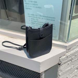 Muji style soft pu front pocket crossbody bag