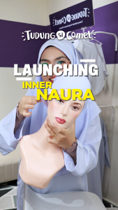 TudungSiComel Anak Tudung Budak Sekolah Rendah Inner Naura Material Lycra Jenis SnowCap