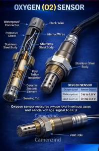 0258006974 Front and Rear Oxygen Sensor for Changan Cs15 Cs35 Cs55 Benni Alsvin Chana Eulove Star 7 Bus Jac Heyue 1995-1998