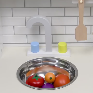 Nunukids Wooden Kitchen Set Children Role Pretend Play Kids Educational Toys Set