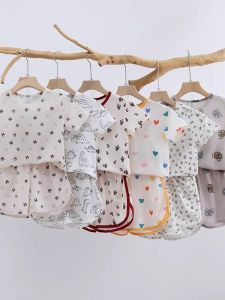 Breathable Ice Silk Childrens Sleepwear Set