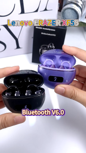 Lenovo ERAZER XF55 หูฟังแปลภาษา AI Bluetooth 6.0 หูฟังไร้สาย แปลภาษาได้ 134 ชุดหูฟังแปลบลูทูธ หูฟังนักแปล ภาษา หูฟัง เกี่ยว หู ไร้สาย จอแสดงผลพลังงาน LED HIFI ไมโครโฟน IPX5