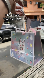 High Quality Paperboard Handbag with Ribbon Wedding Birthday Gift Bag Christmas Gift Bag