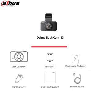 Dahua | Dahua Dashcam 1440P WIFI APP Voice Control Loop Recorder Crash Latch G-Sensor For Car DVR Dash Cam Camera