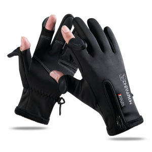 SHOUYUE | Thumb-less Motorcycle Gloves for Men Waterproof Windproof Thermal