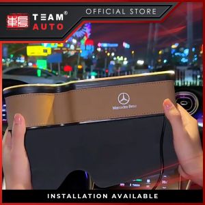 TeamAutoCare TAC40303 Front Car Seat Storage Box With Light