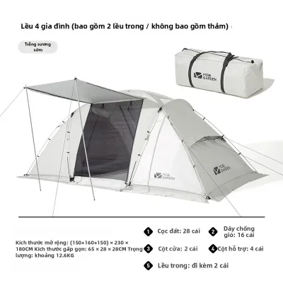 Mobi Garden | Lều Hai Phòng Có Thể Gập Gọn Chống Nắng Bền Chống Mưa