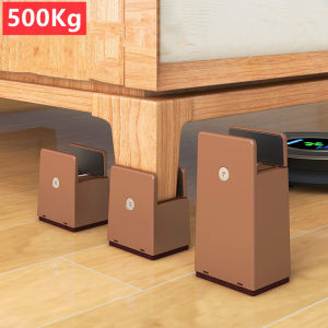 4 Ghế Có Thể Điều Chỉnh Chân Nâng Vít Kẹp Hạng Nặng 2-4 Inch Chiều Cao Đồ Nội Thất Risers Cho Bàn Sofa Giường Có Vít Kẹp