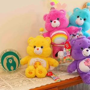 Care Bears ของแท้100% Love a lot carebears ตุ๊กตาแคร์แบร์ หมีสายรุ้งน่ารัก หมีแคร์แบร์