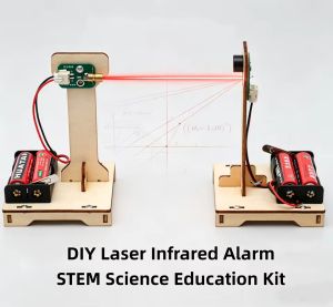 DIY Infrared Laser Alarm Teaching Model Light-Controlled Trigger Physics Science Experiment STEAM Educational Toy Gift
