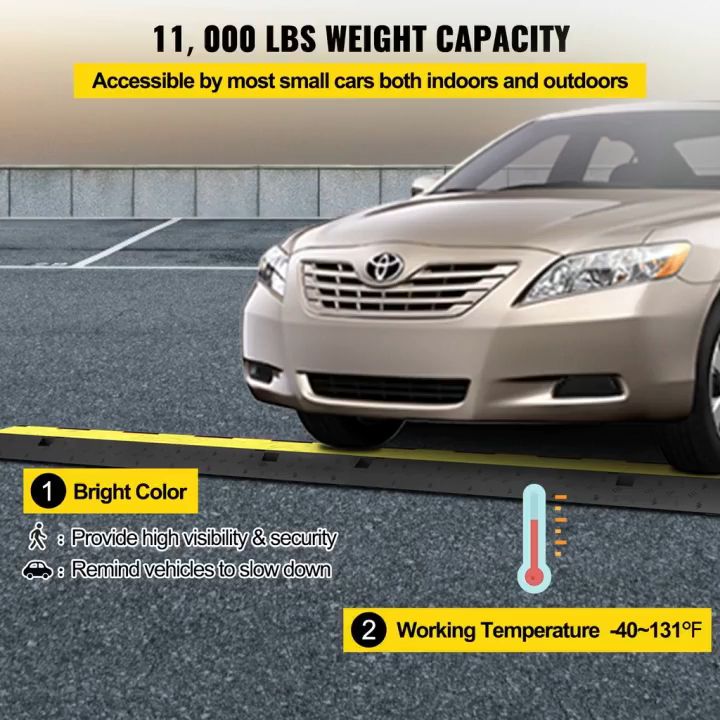 【BNS】Rubber Yellow Black Channel Floor Cable Hump Lead Cover Protector ...